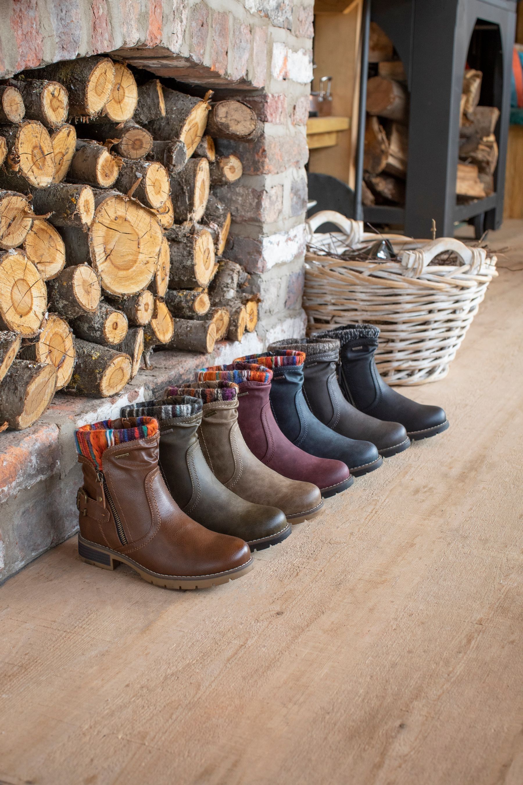 Pavers Ladies Water Resistant Ankle Boots