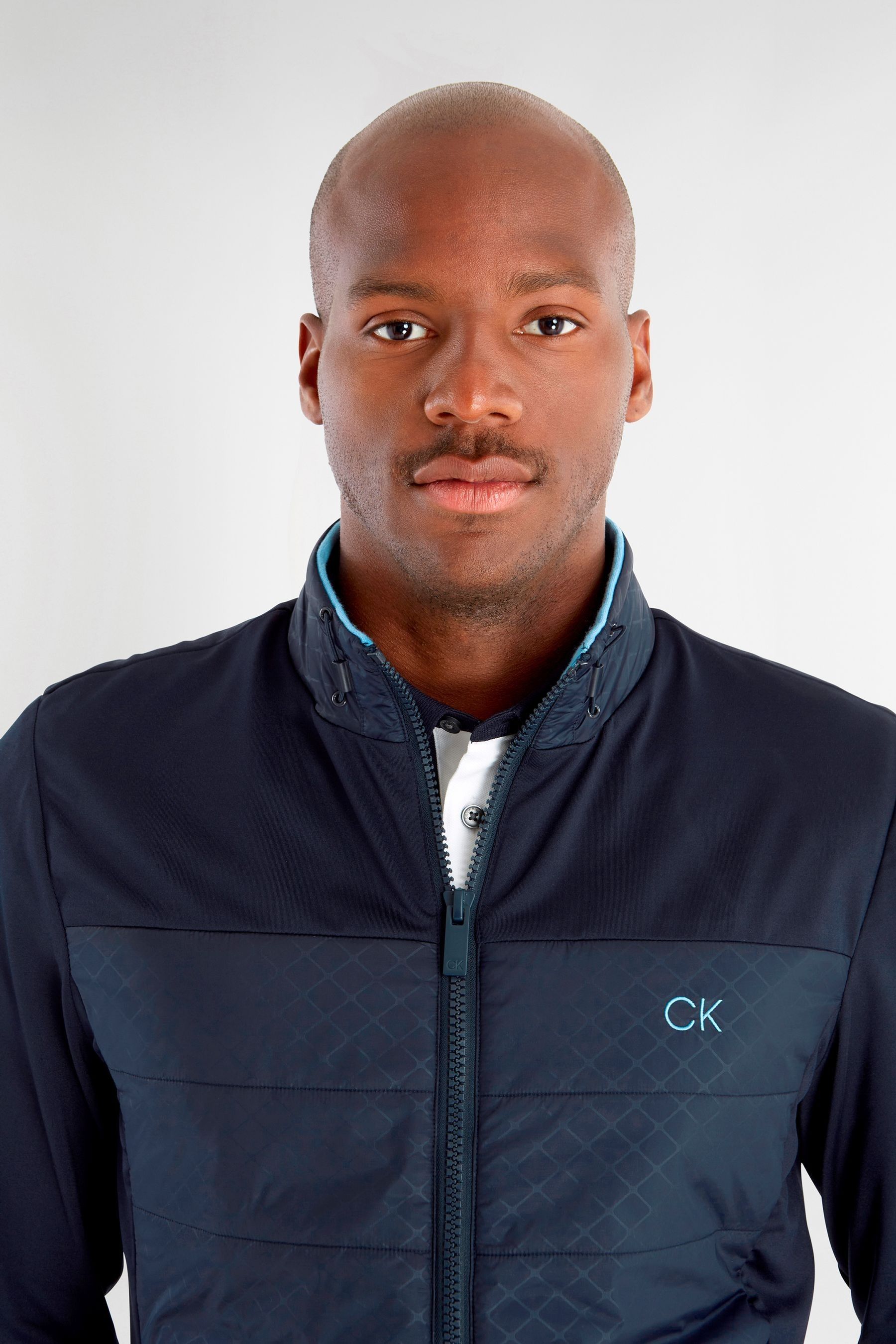 Buy Calvin Klein Golf Blue Malden Hybrid Jacket from Next Ireland