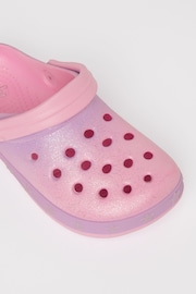 Lipsy Pink Slip On Glitter Clog Sandals - Image 4 of 4