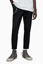 AllSaints Black Tallis Trousers - Image 6 of 9