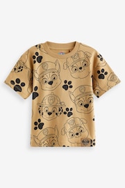 Tan Brown PAW Patrol All-Over-Printed License T-Shirt (3mths-8yrs) - Image 1 of 3