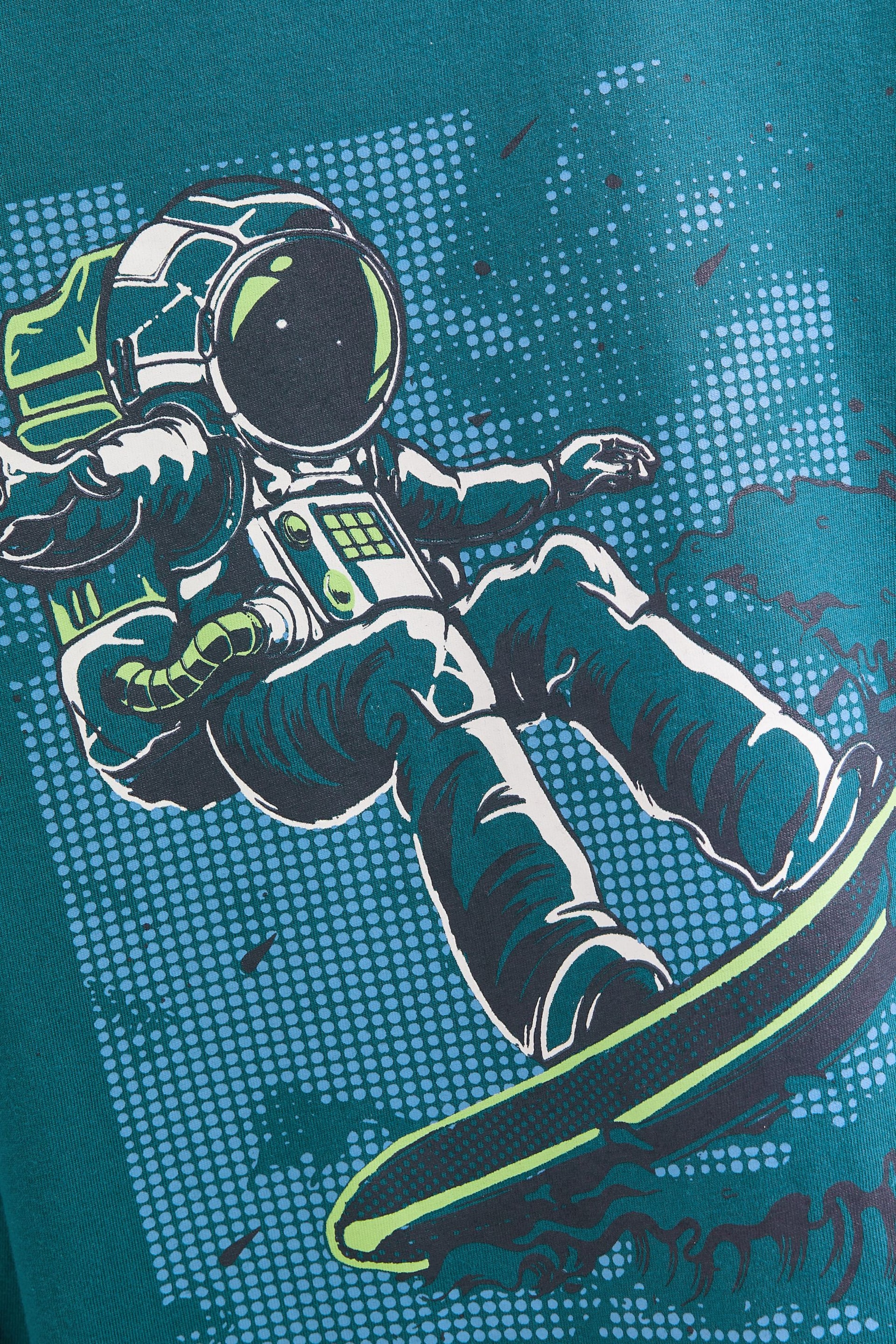 Navy Blue Astronaut Long Sleeve Graphic T-Shirt (3-16yrs) - Image 3 of 3
