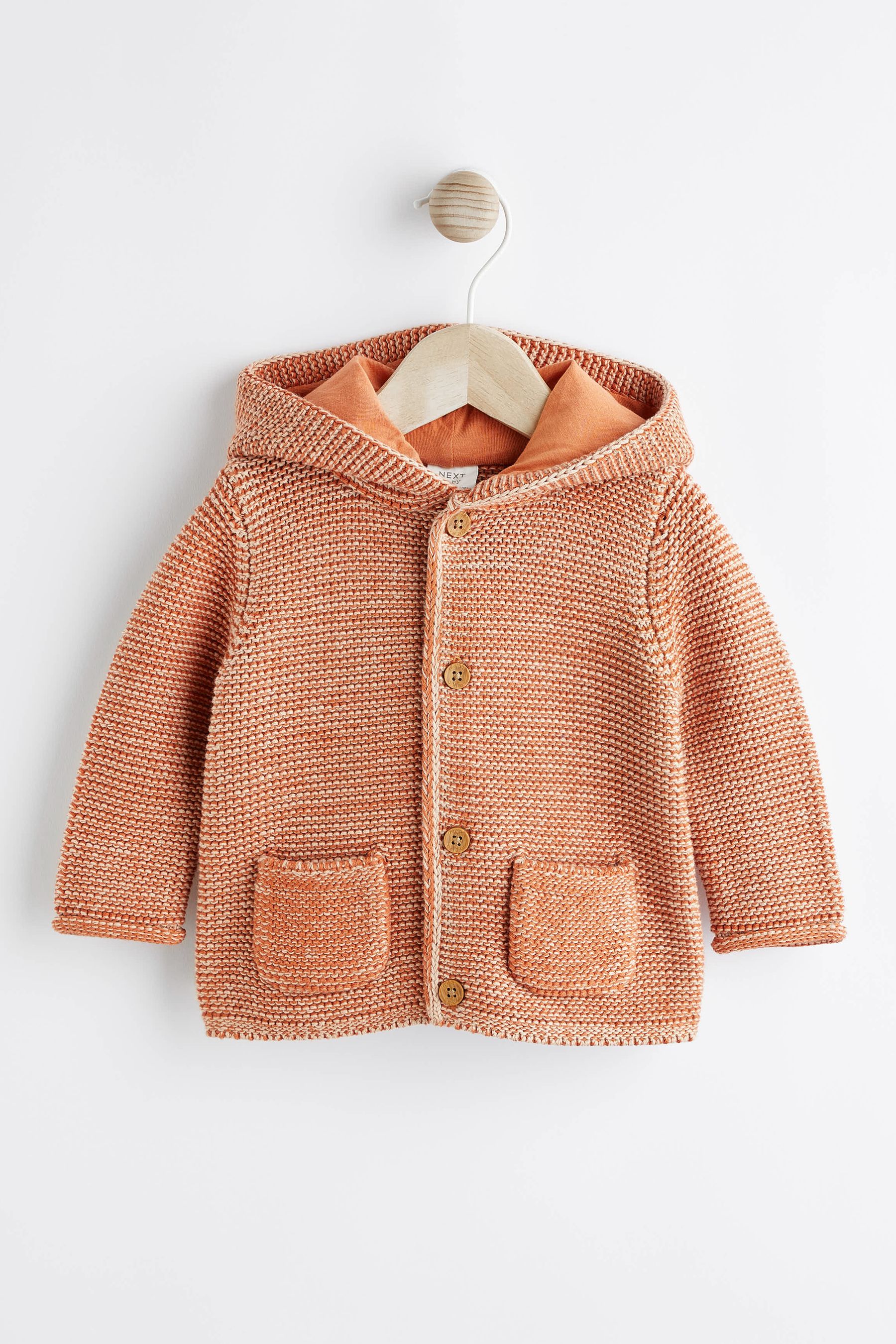 Rust Brown Baby Knitted Cardigan 0mths 3yrs