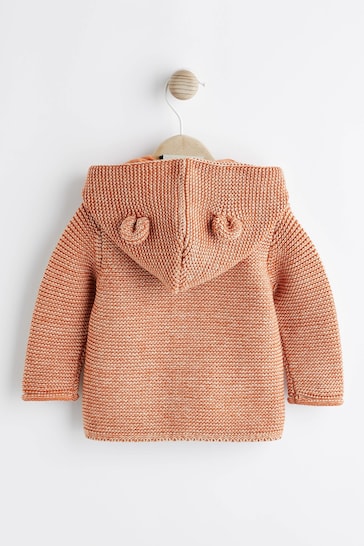 Rust Brown Baby Knitted Cardigan (0mths-3yrs)