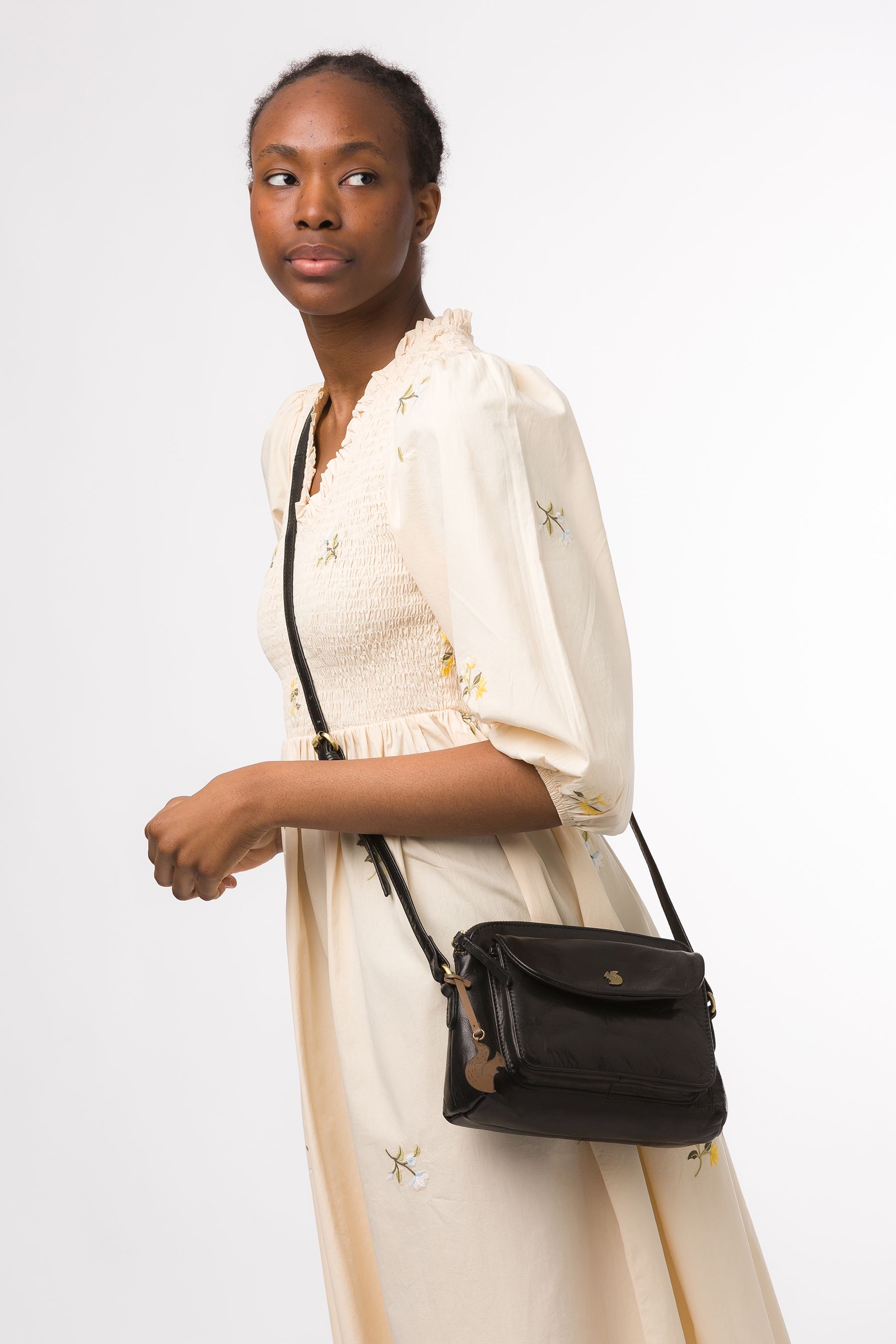 Conkca Dainty Leather Cross Body Bag