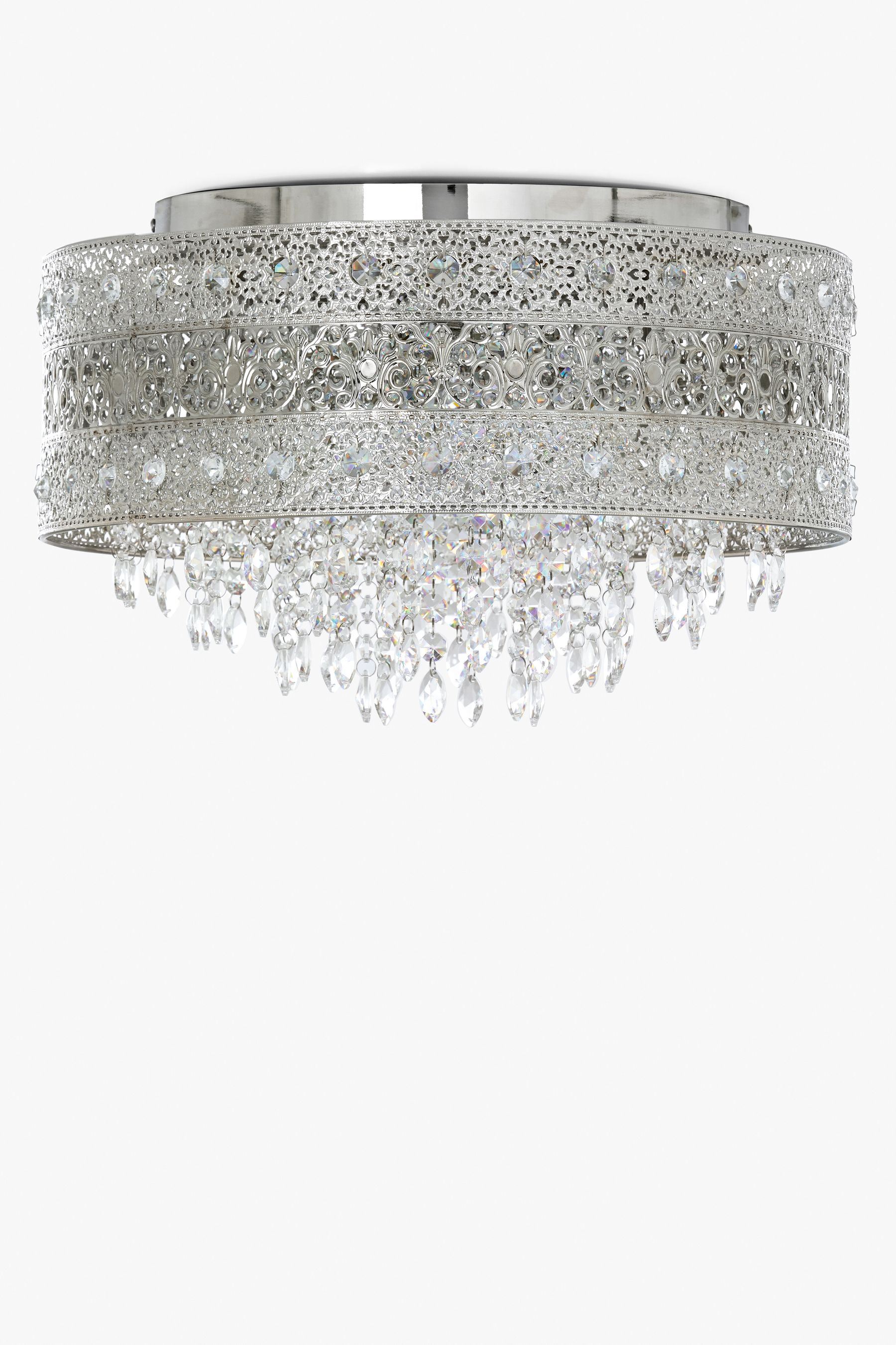 Buy Chrome Maya 4 Light Flush Ceiling Light from the Next UK