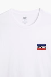 Levi's® White/Blue Mini Crew Neck Sportswear T-Shirts 2 Pack - Image 3 of 7