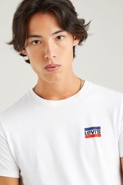 Levi's® White/Blue Mini Crew Neck Sportswear T-Shirts 2 Pack - Image 7 of 7