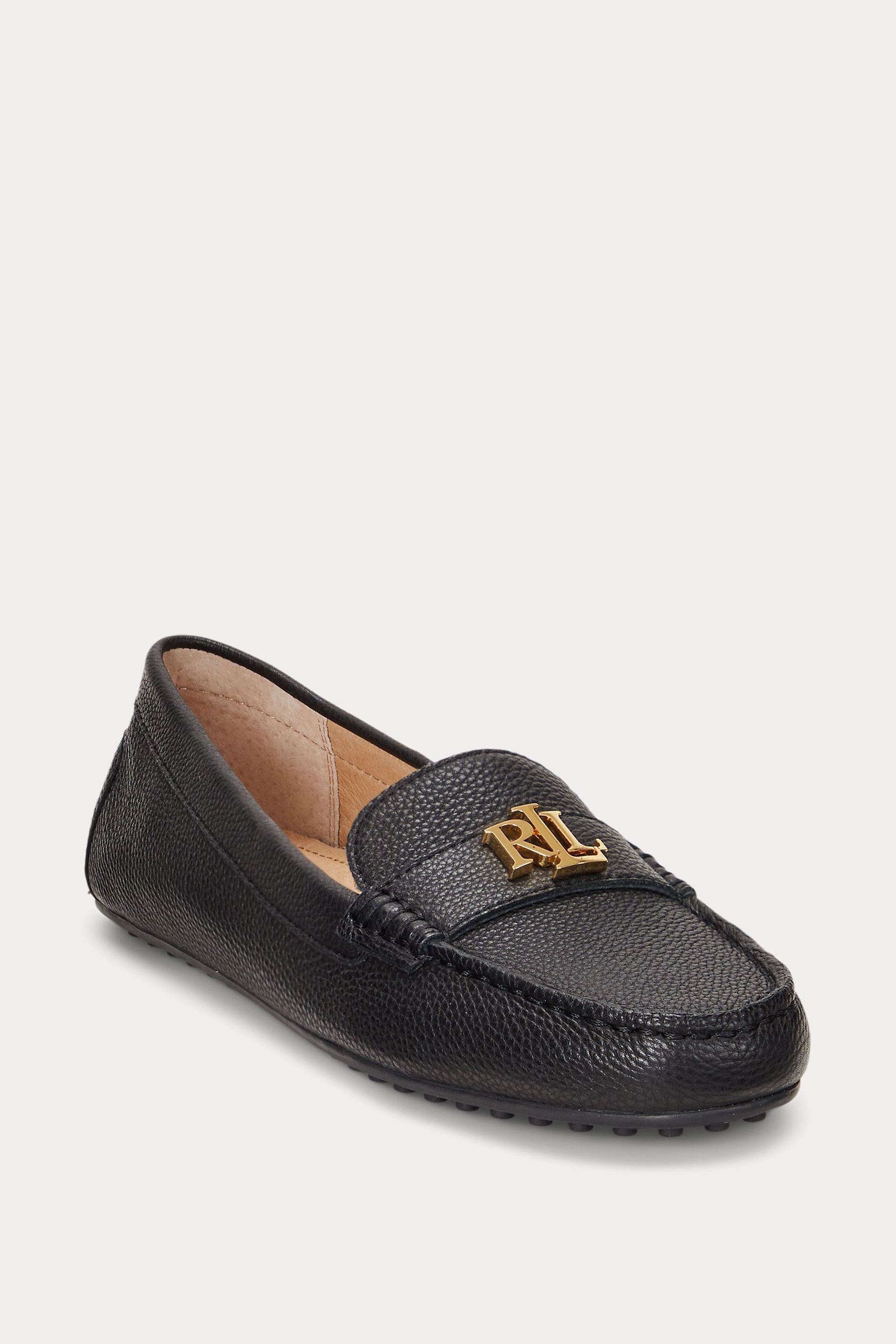 Lauren Ralph Lauren Barnsbury Pebbled Leather Loafer Shoes