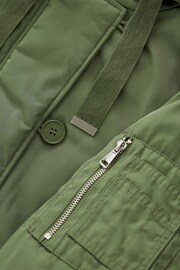 Khaki Green Hooded Bomber Jacket - Image 7 of 8