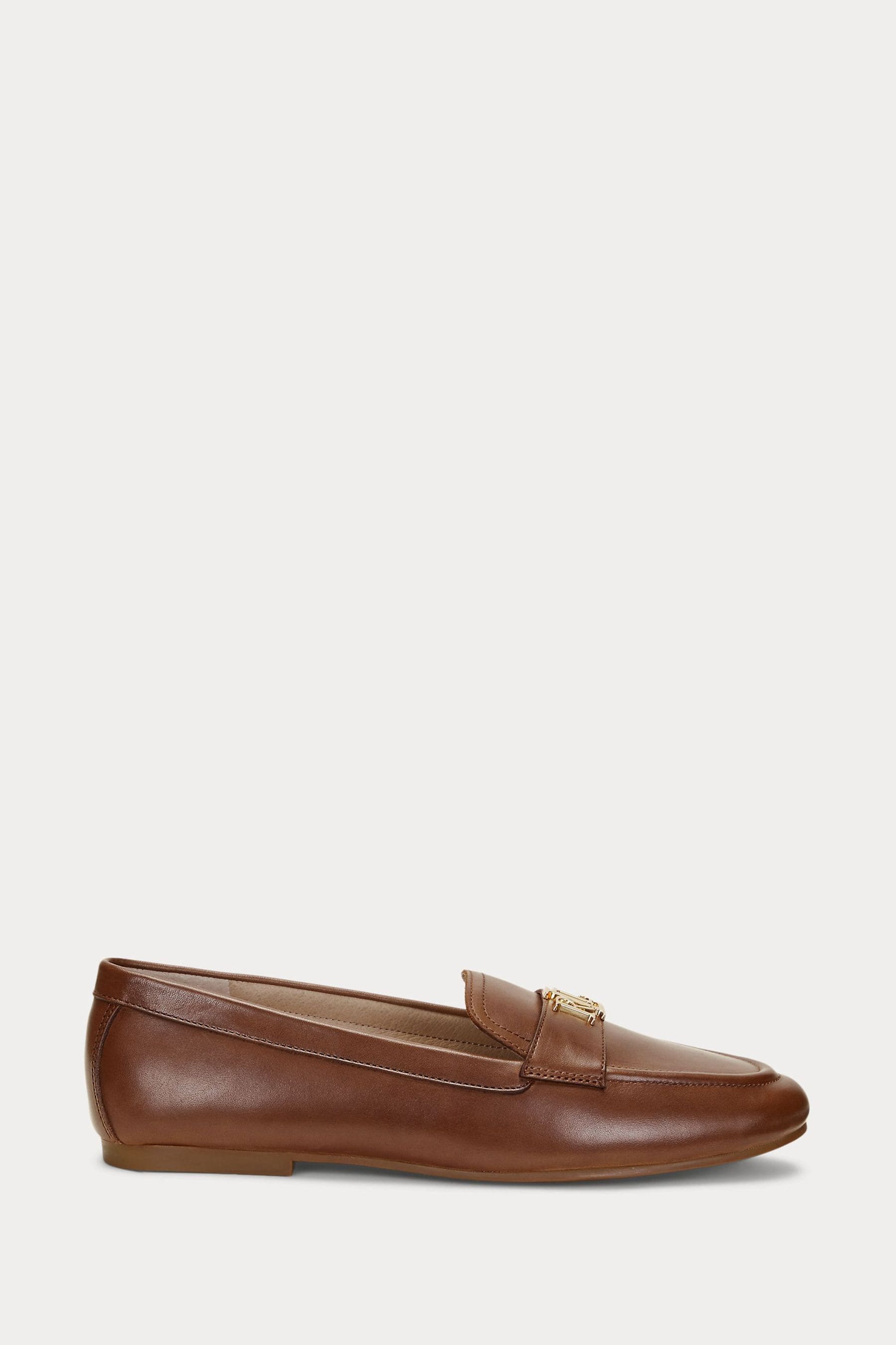 Buy Lauren Ralph Lauren Brown Averi Leather Loafers from Next Belgium