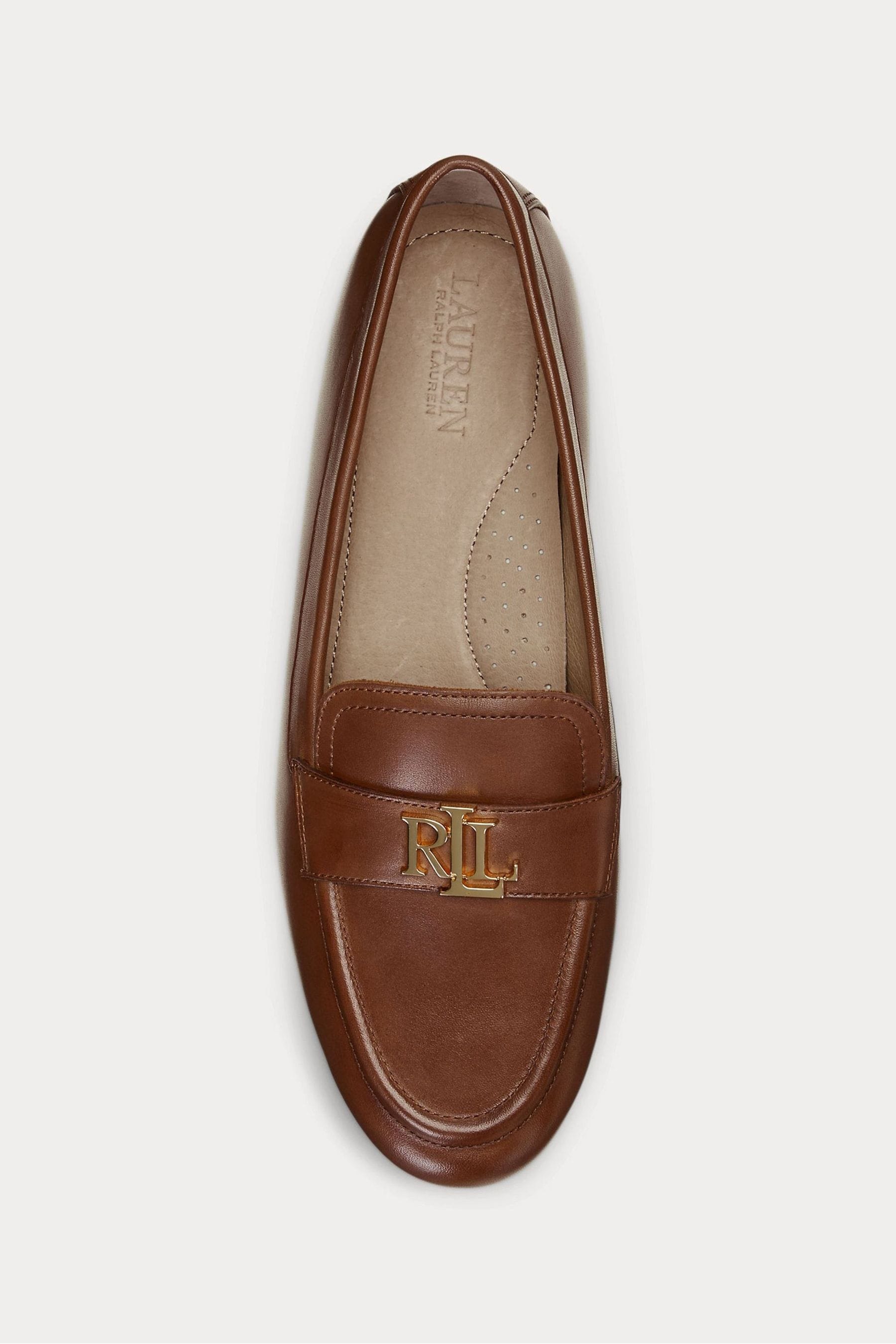 Buy Lauren Ralph Lauren Brown Averi Leather Loafers from Next Malta