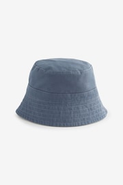 Sage Green/Navy Blue Reversible Bucket 100% Cotton Hat 2 Pack - Image 9 of 10