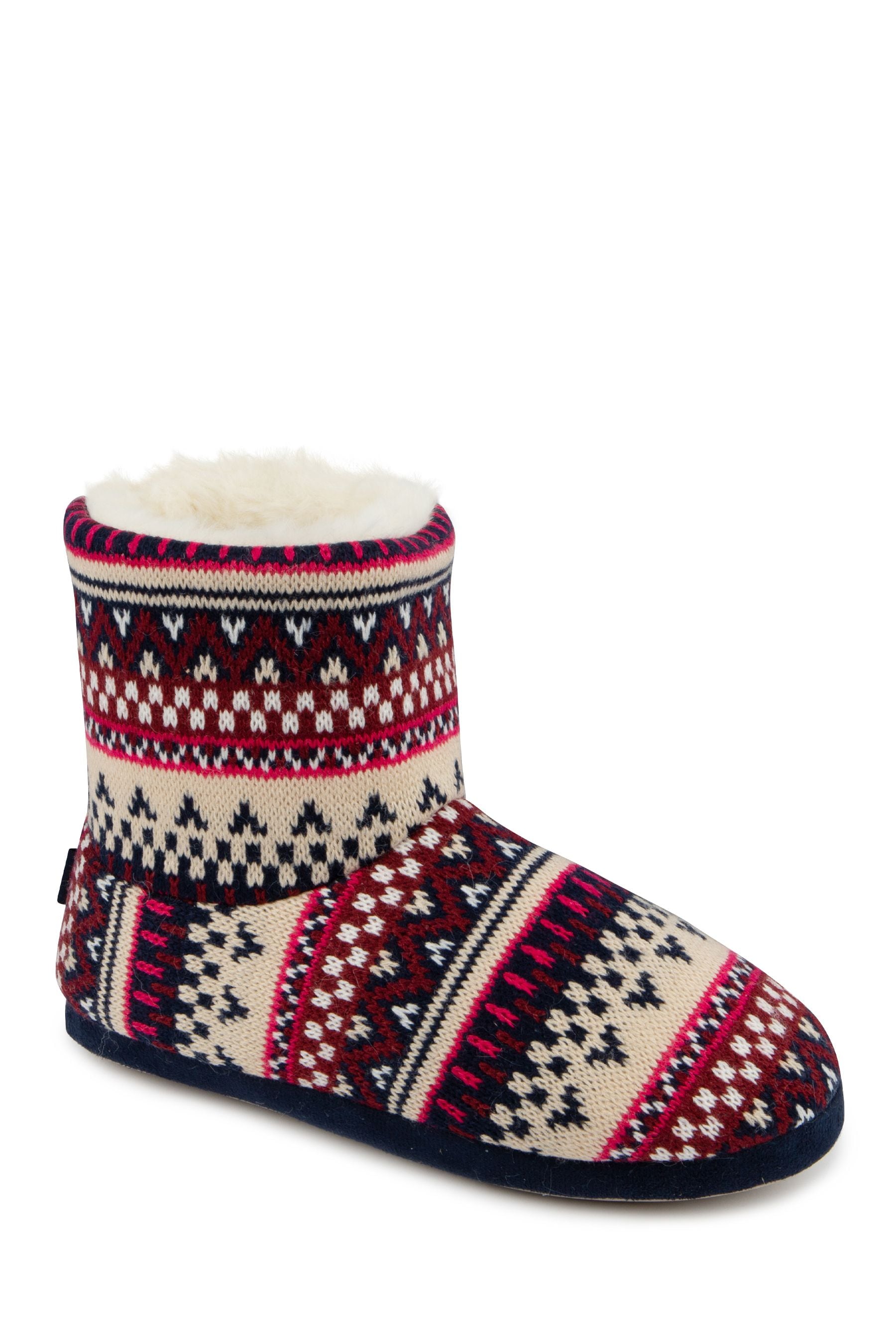 Fairisle cheap slipper boots