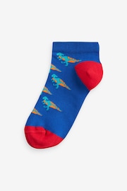 Bright Dinosaurs Cotton Rich Trainer Socks 7 Pack - Image 3 of 8