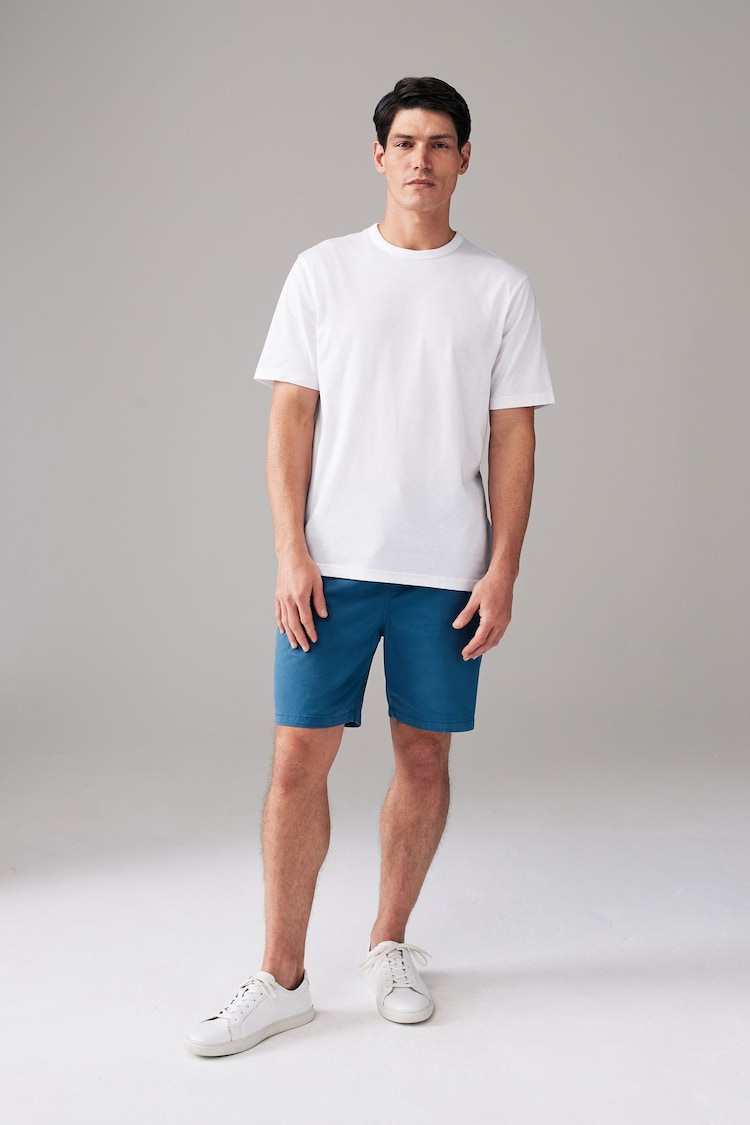 White Basic Crew Neck Regular Fit T-Shirt - Image 2 of 7