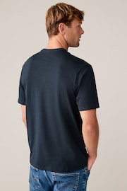 Black/White/Navy/Grey Marl Everyday Crew Neck T-Shirts 4 Pack - Image 5 of 8