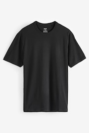 Black/White/Navy/Grey Marl Everyday Crew Neck T-Shirts 4 Pack - Image 7 of 13