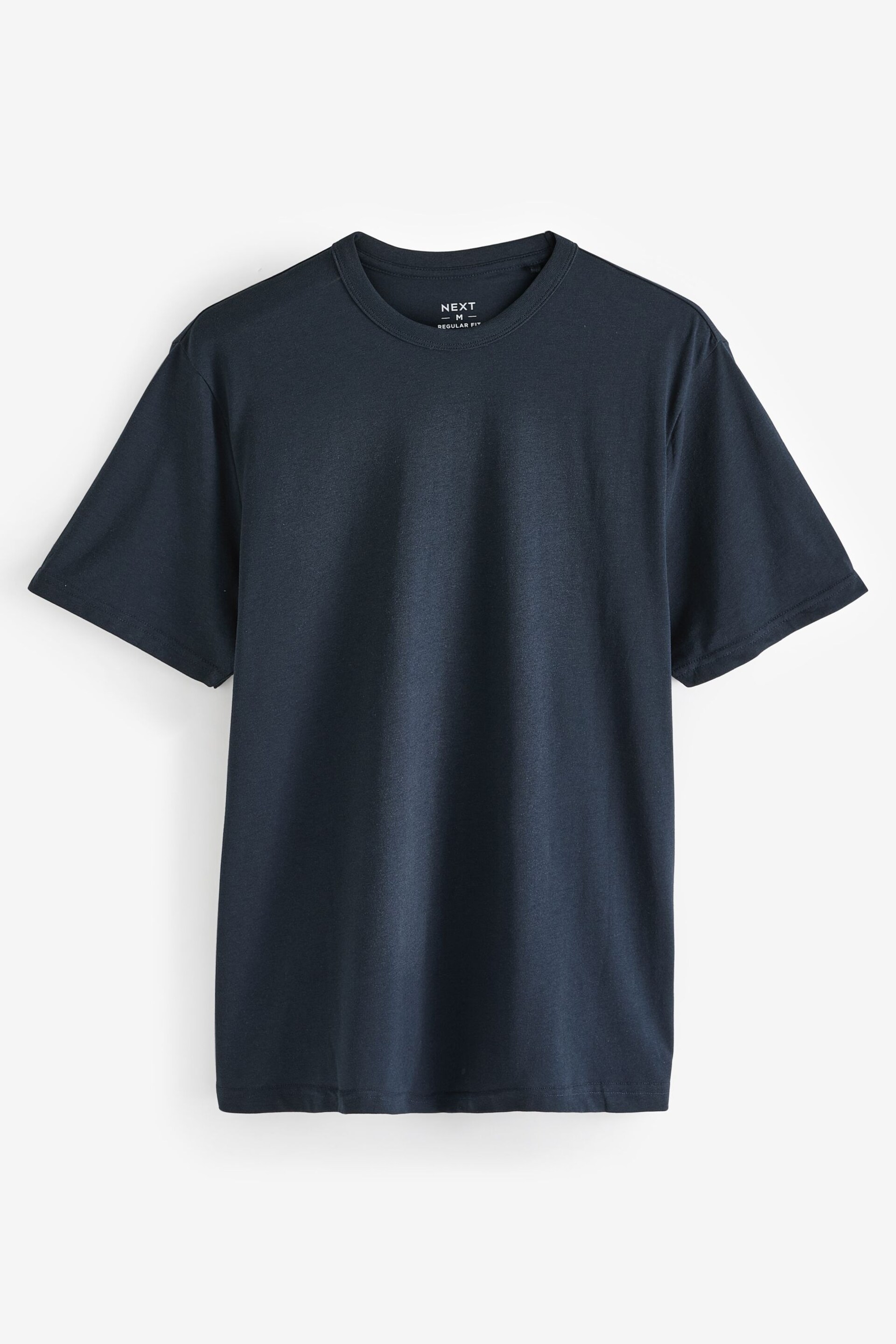 Black/White/Navy/Grey Marl Everyday Crew Neck T-Shirts 4 Pack - Image 9 of 13