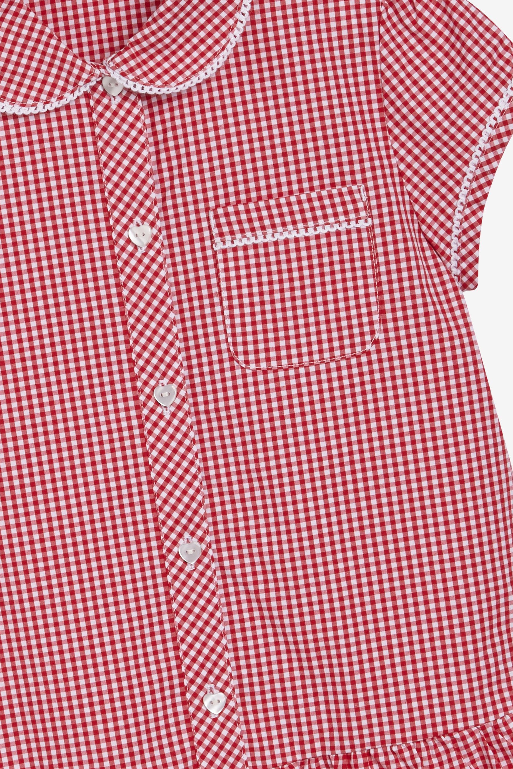 Girls red gingham dress shop