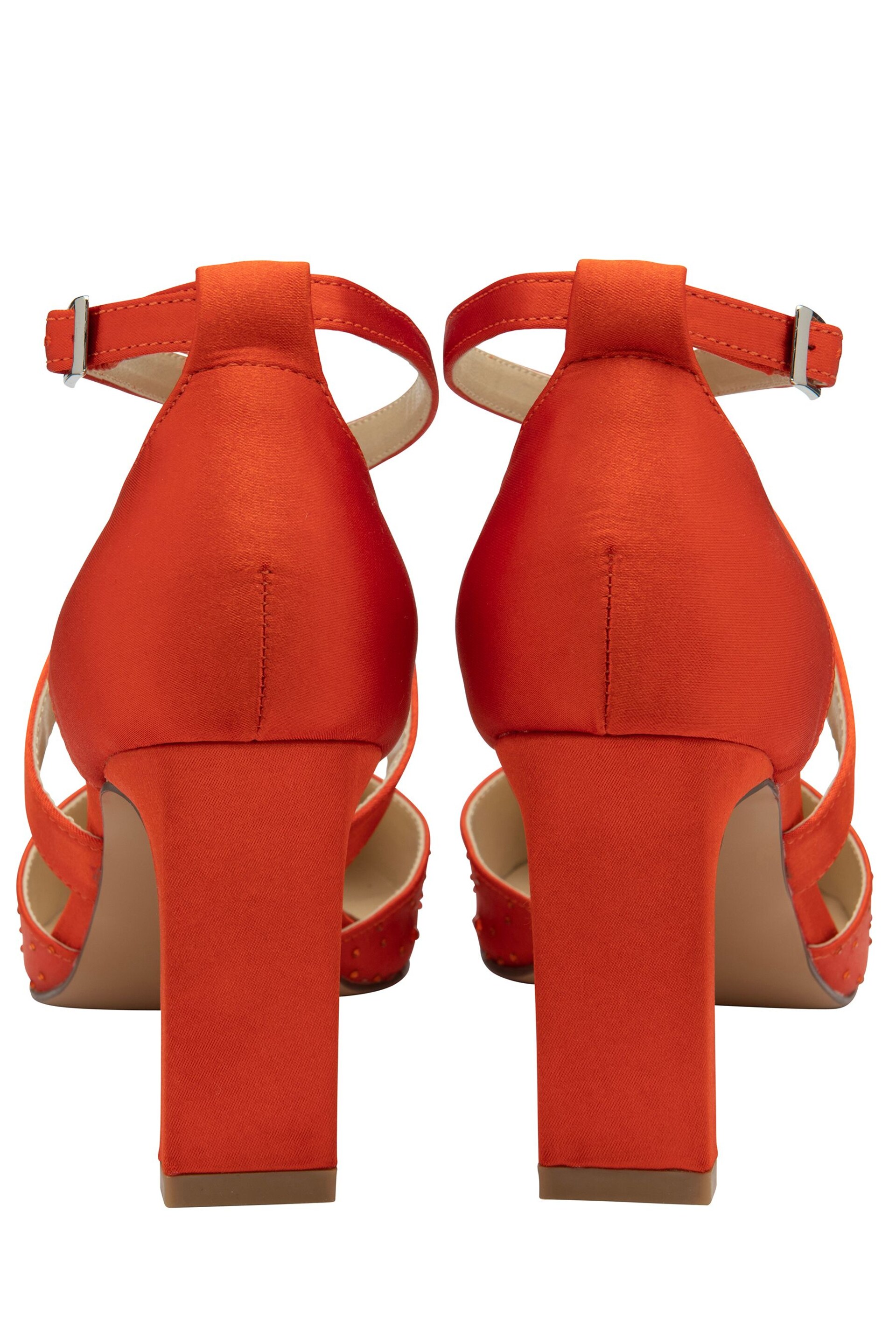 Lotus Orange Diamante Pointed-Toe Court Shoes - Image 3 of 4