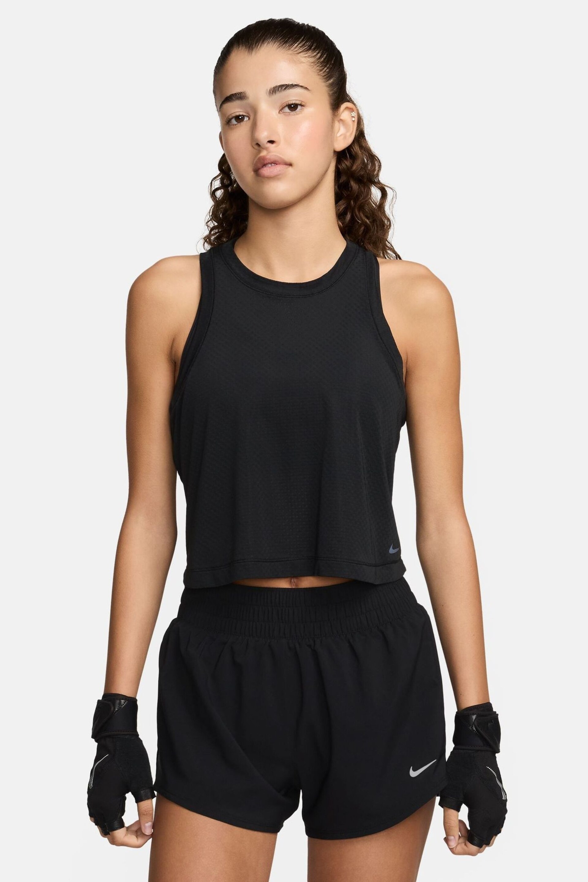 Nike Black Dri-FIT One Classic Breathable Vest Top - Image 1 of 7