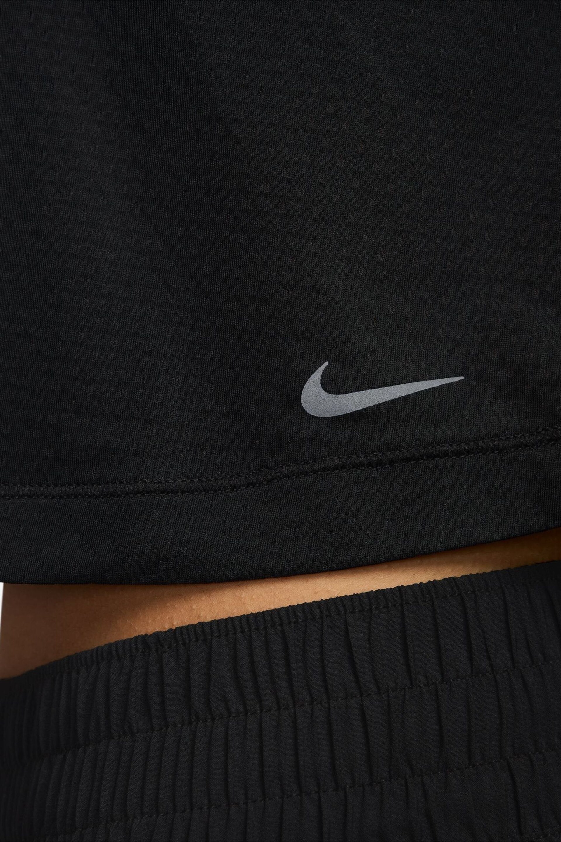 Nike Black Dri-FIT One Classic Breathable Vest Top - Image 5 of 7