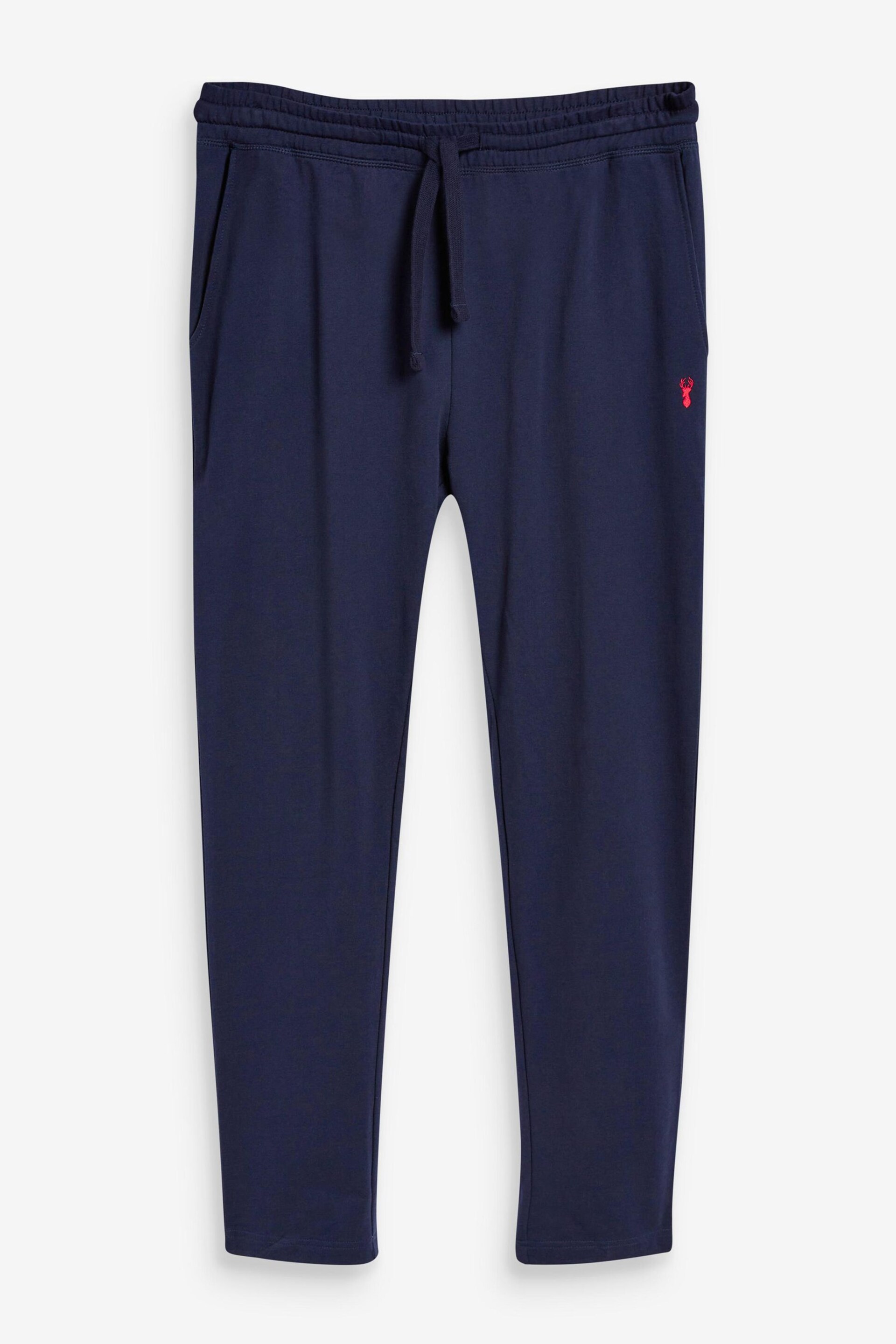 Black/Navy Open Hem Open Slim Lightweight Joggers - Image 12 of 14