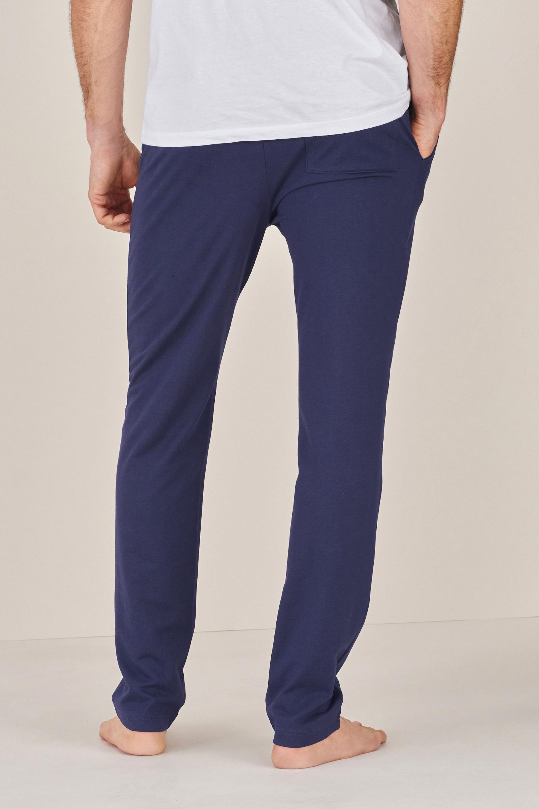 Buy Black Navy Open Hem 100 Cotton Slim Lightweight Joggers 2 Pack from Next Luxembourg