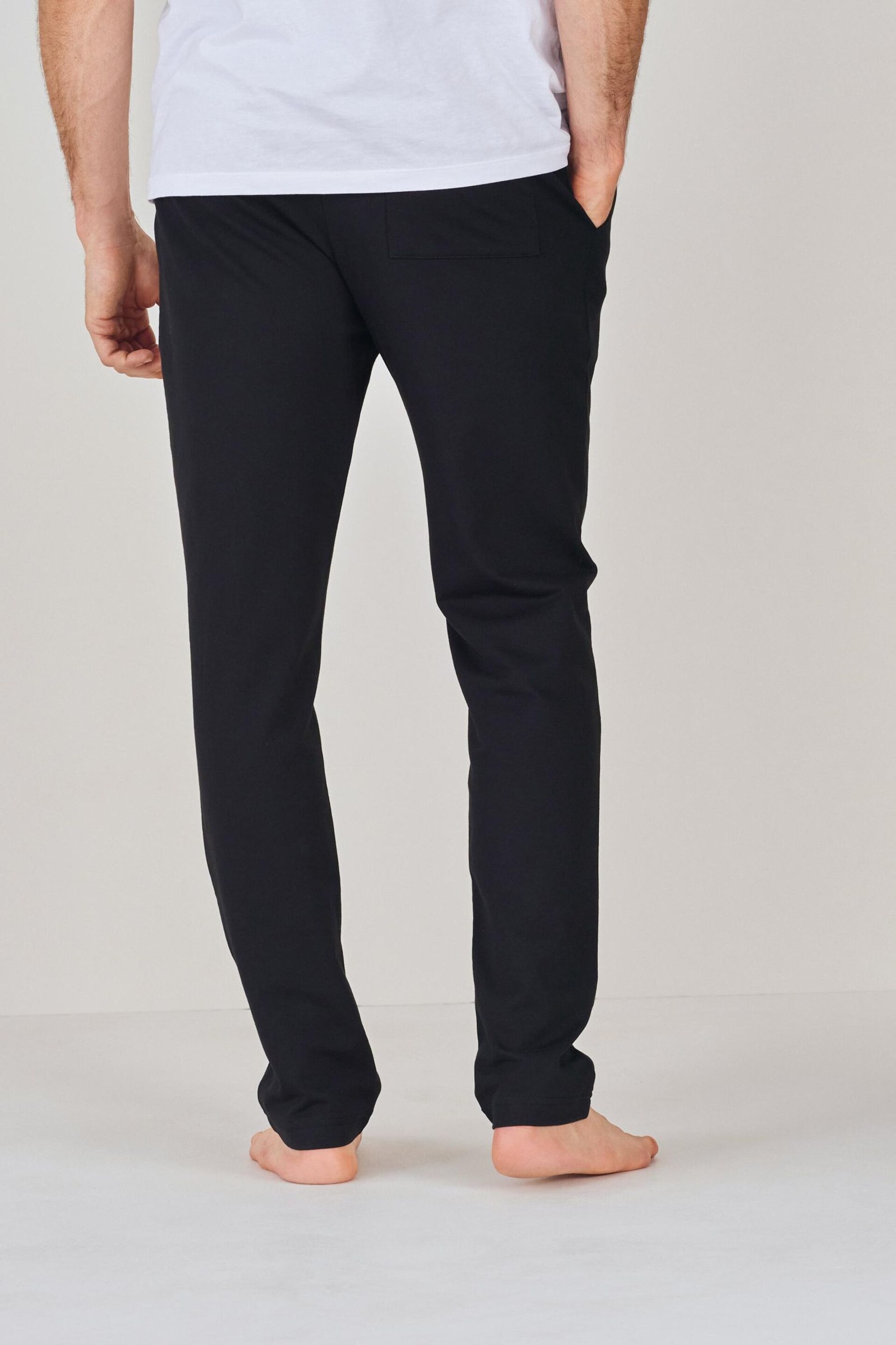 Black/Navy Open Hem Open Slim Lightweight Joggers - Image 8 of 14