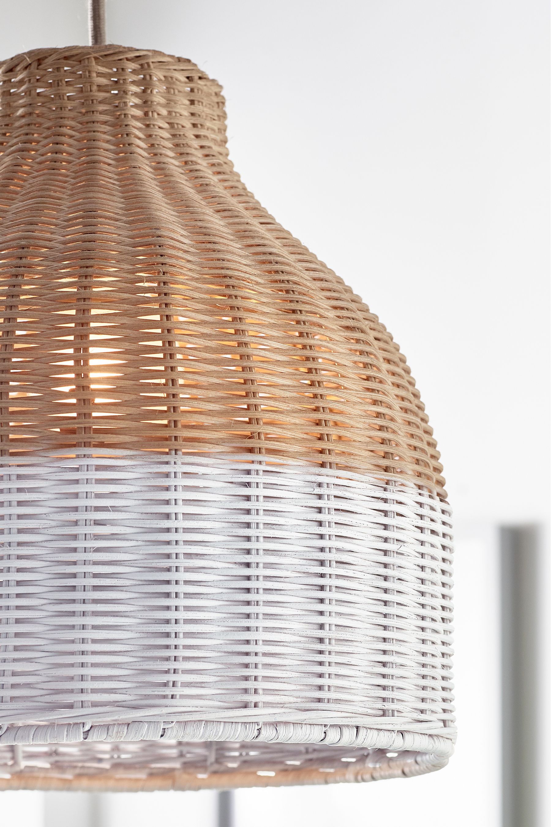 Rattan easy fit light shade discount