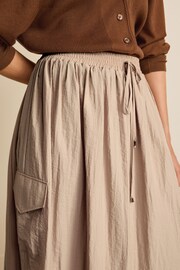 Neutral Parachute Midi Skirt - Image 4 of 6