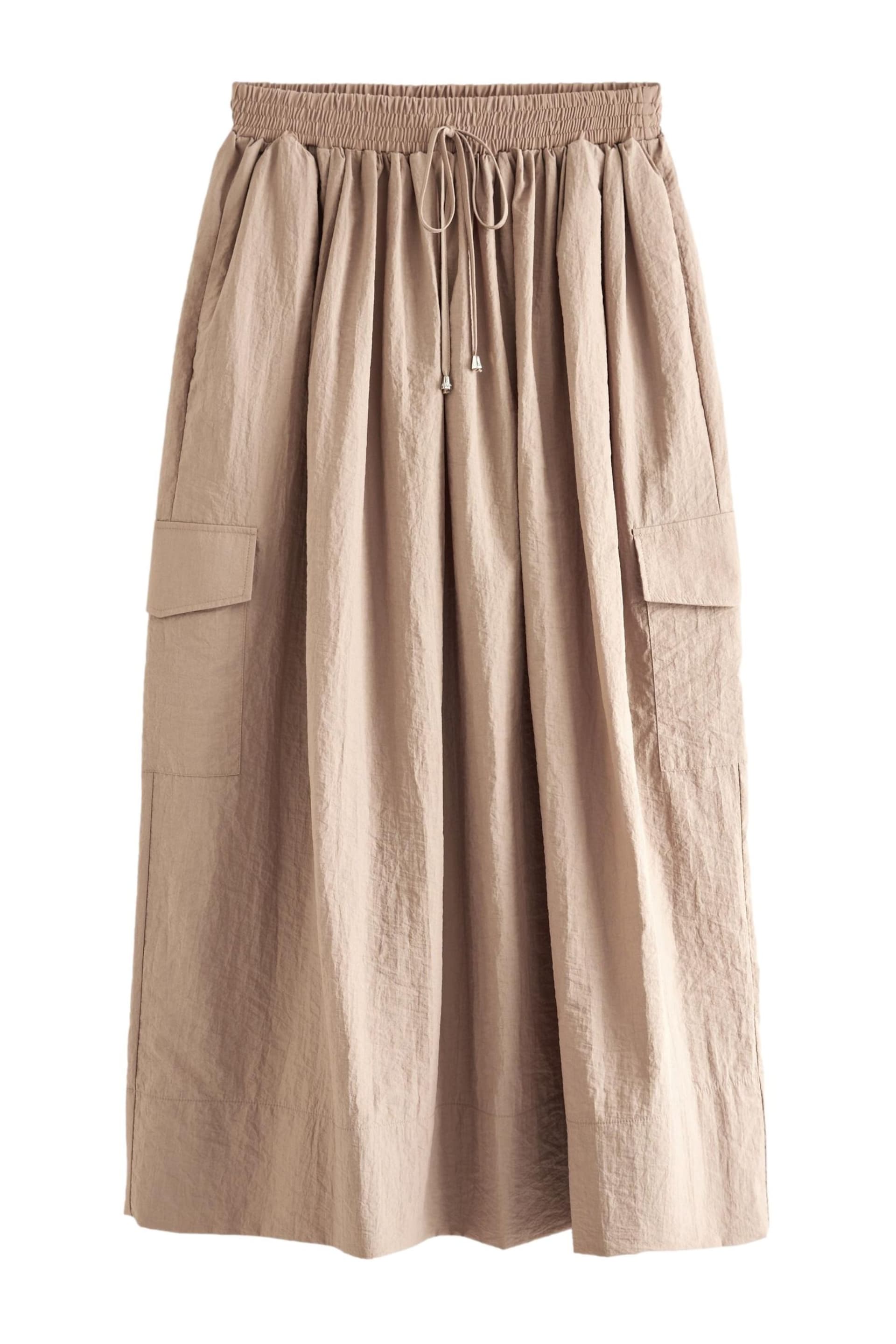 Neutral Parachute Midi Skirt - Image 5 of 6