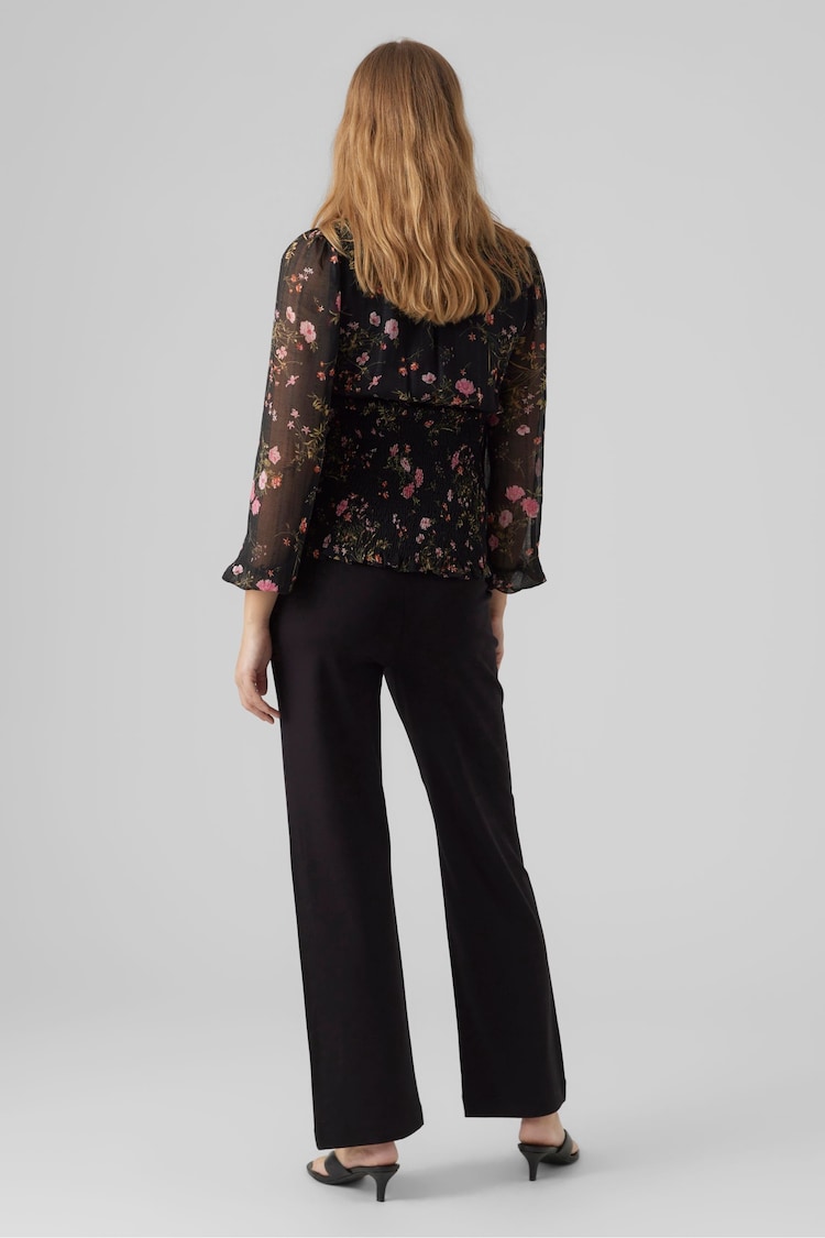 VERO MODA Black Maternity Over The Bump Comfort Straight Leg Trousers - Image 2 of 4