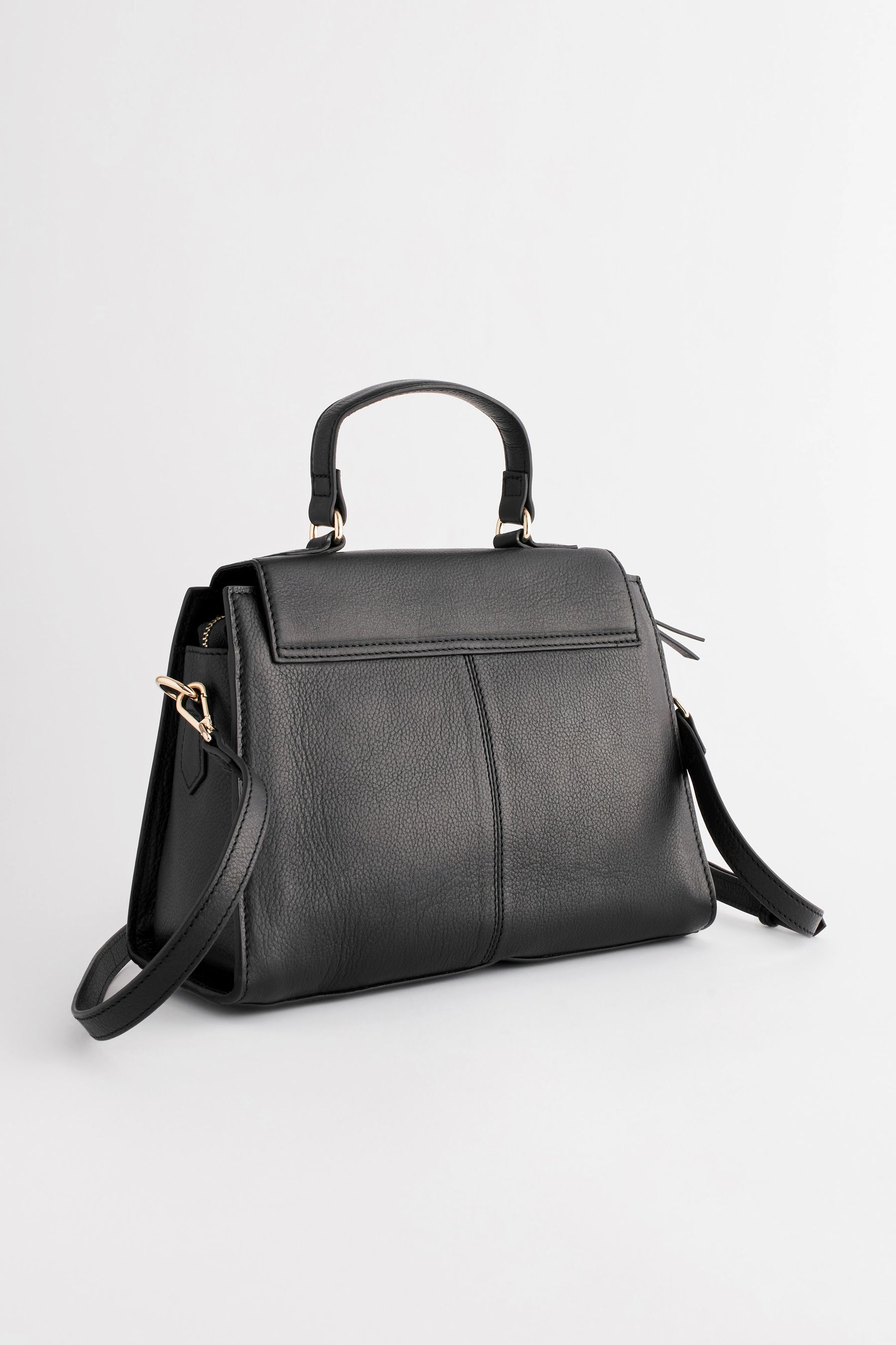Buy Black Leather Top Handle Bag from the Next UK online shop