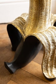 Rockett St George Gold Banana Peel Side Table - Image 2 of 5