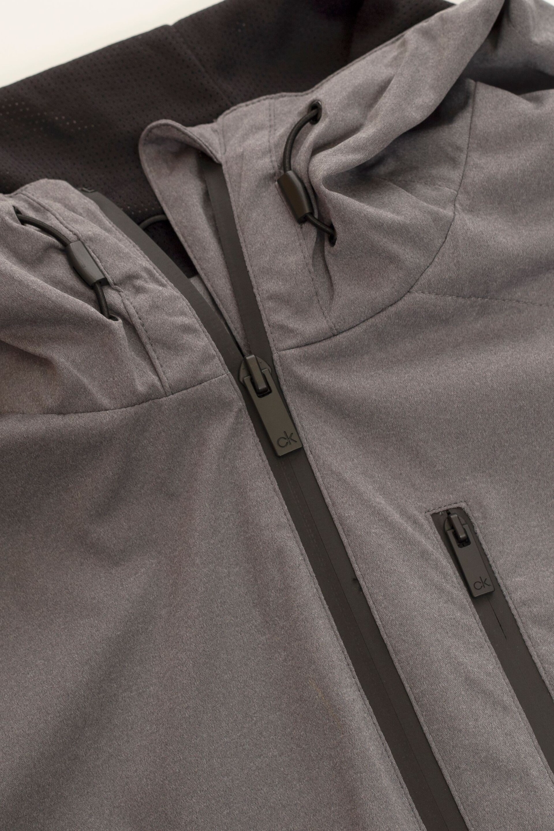 Calvin Klein Golf Grey Waterproof Ultron Hooded Jacket - Image 8 of 8