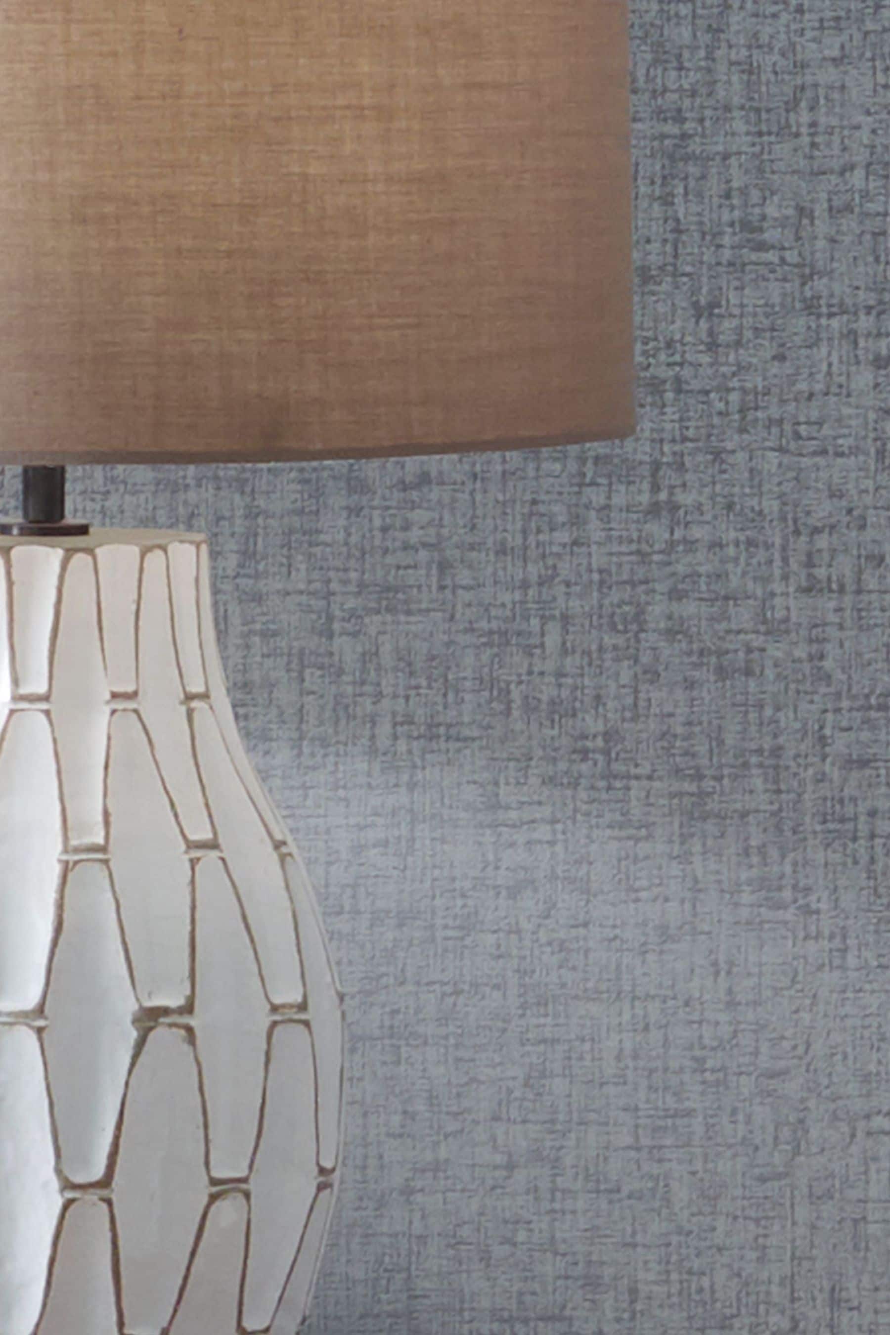 White geometric table outlet lamp
