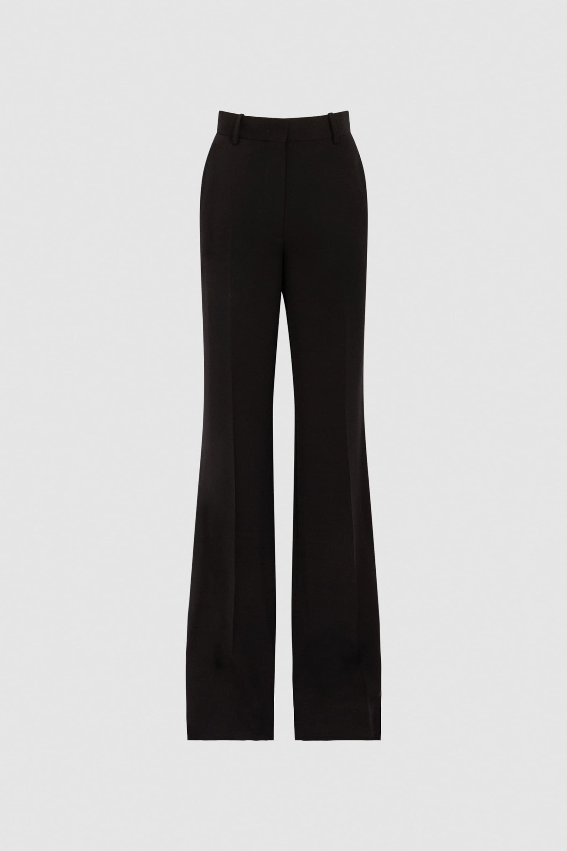 Reiss Black Margeaux Petite Wide Leg Suit Trousers - Image 2 of 5