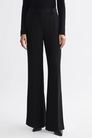 Reiss Black Margeaux Petite Wide Leg Suit Trousers - Image 3 of 5