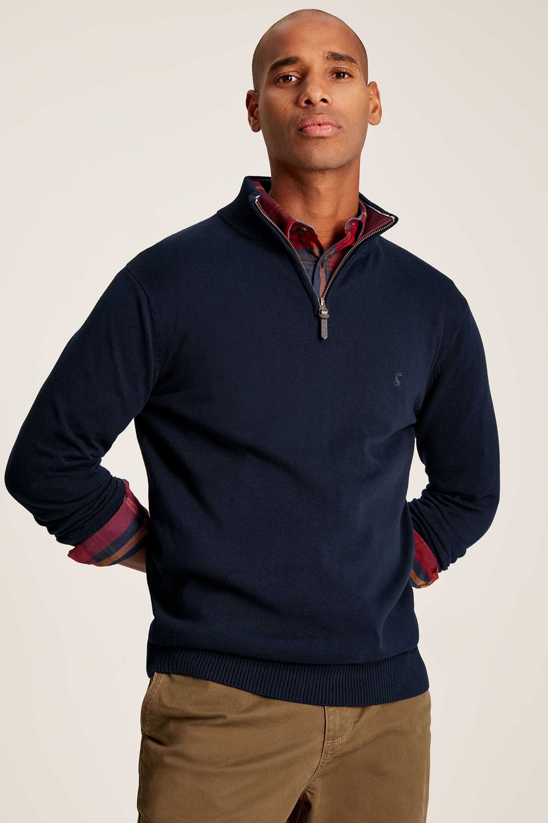 Navy hotsell zip jumper