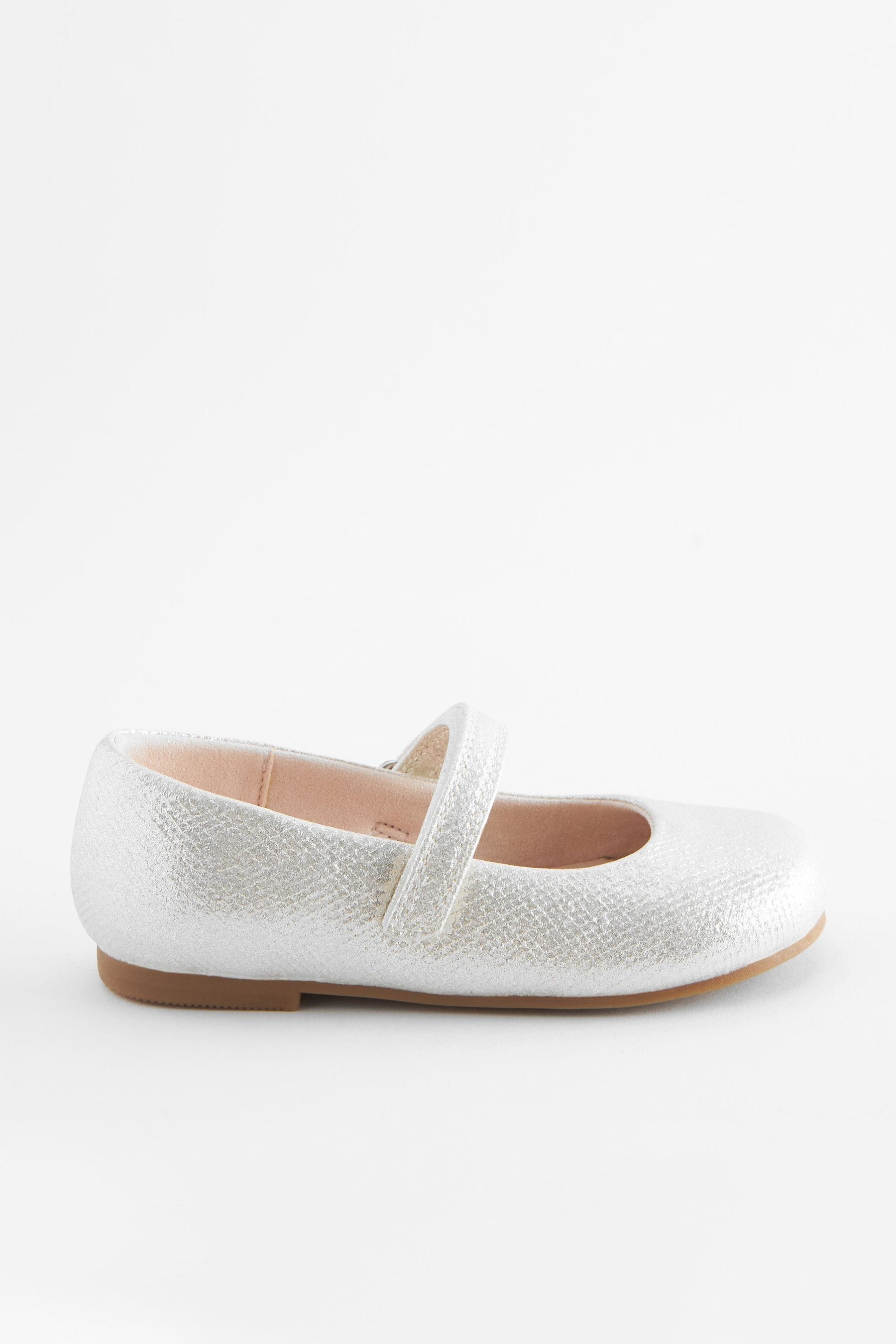 Buy Silver Wide Fit G Mary Jane Touch Fastening Occasion Shoes from the Next UK online shop