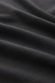Black Layered Sweatshirt Long Sleeve Animal Print Dress - Image 6 of 6