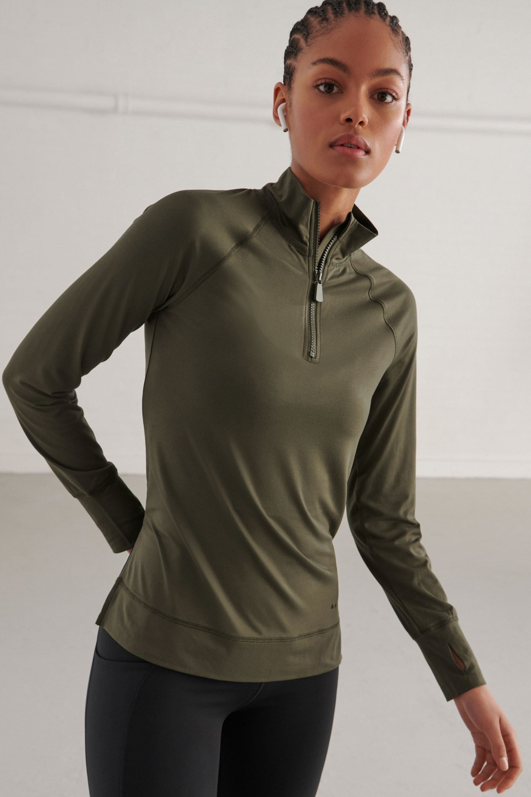 Forest green quarter zip online