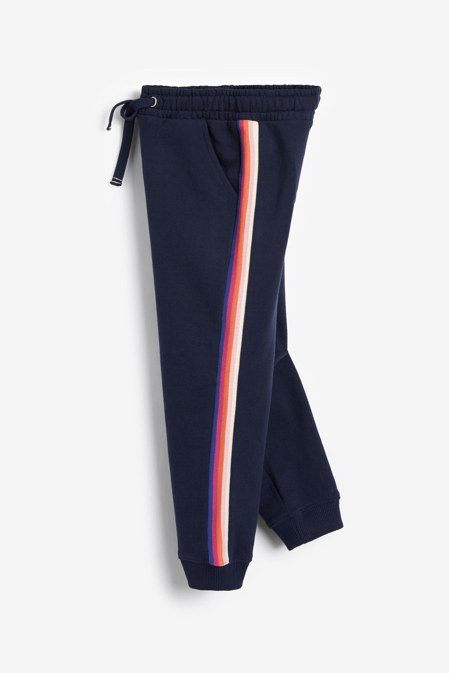 Buy Navy Blue Rainbow Stripe Joggers Rainbow Soft Jersey 3 16yrs from Next Luxembourg