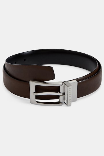Ted Baker Light Brown Karmer Reversible Leather Belt
