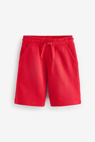 Red/Navy 3 Pack Basic Jersey Shorts (3-16yrs)