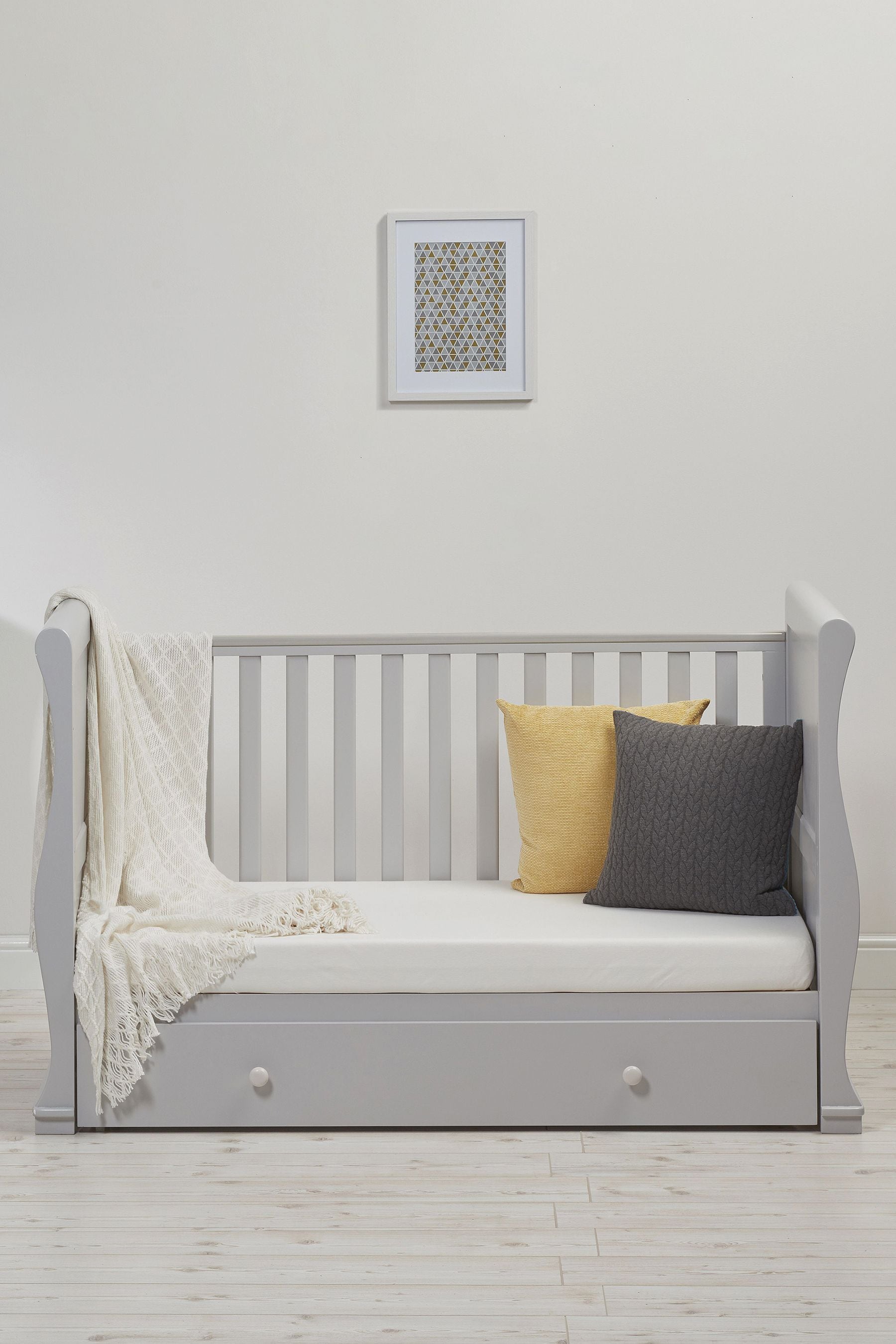 Buy East Coast Grey Alaska Cot Bed from the Next UK online shop
