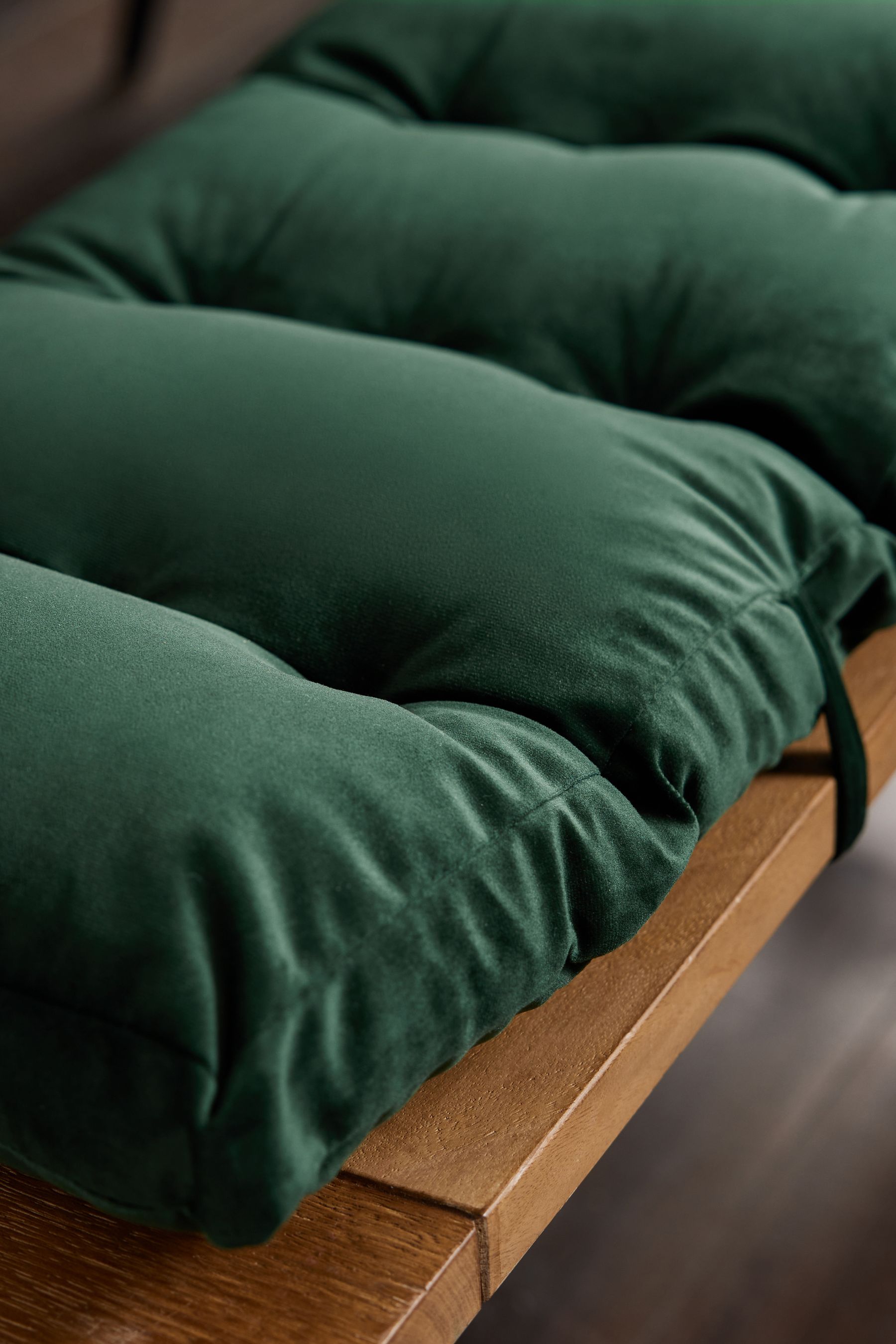 Buy Green Velvet Velvet Seat and Bench Bench Cushion Cushions from the Next UK online shop