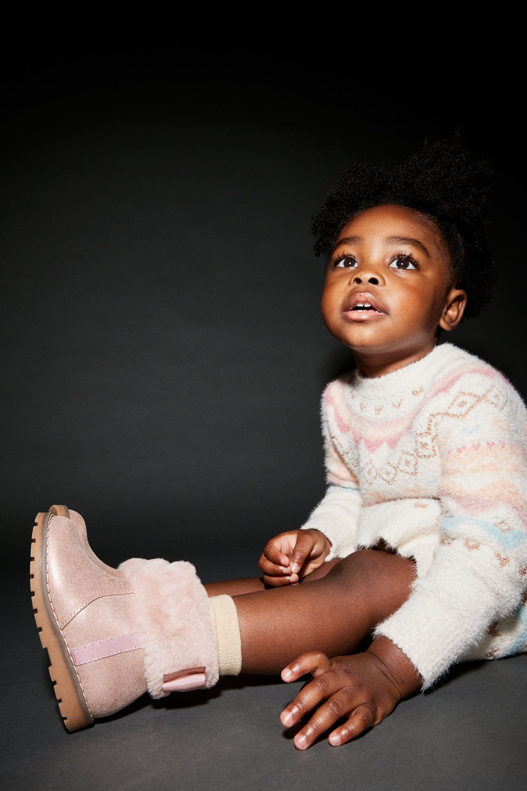 Buy Pink Shimmer Ankle Boots from Next Luxembourg